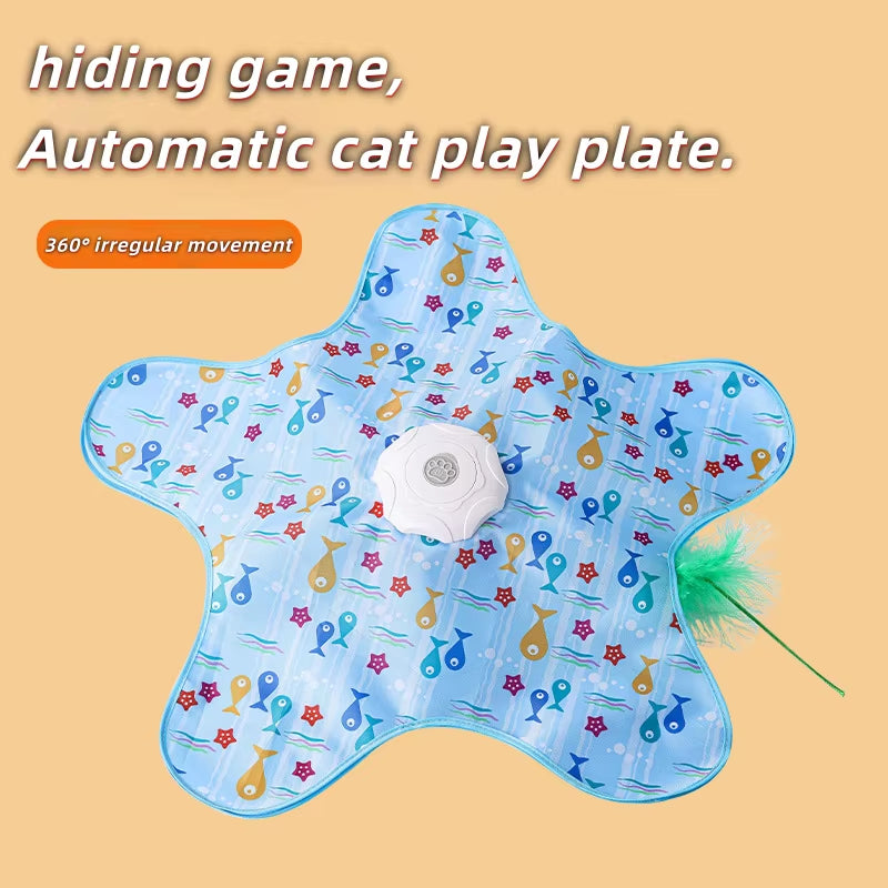 Cat Toys Interactive Hide and Seek Cat Toy with Mouse 