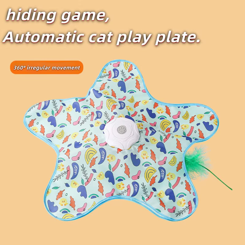 Cat Toys Interactive Hide and Seek Cat Toy with Mouse 