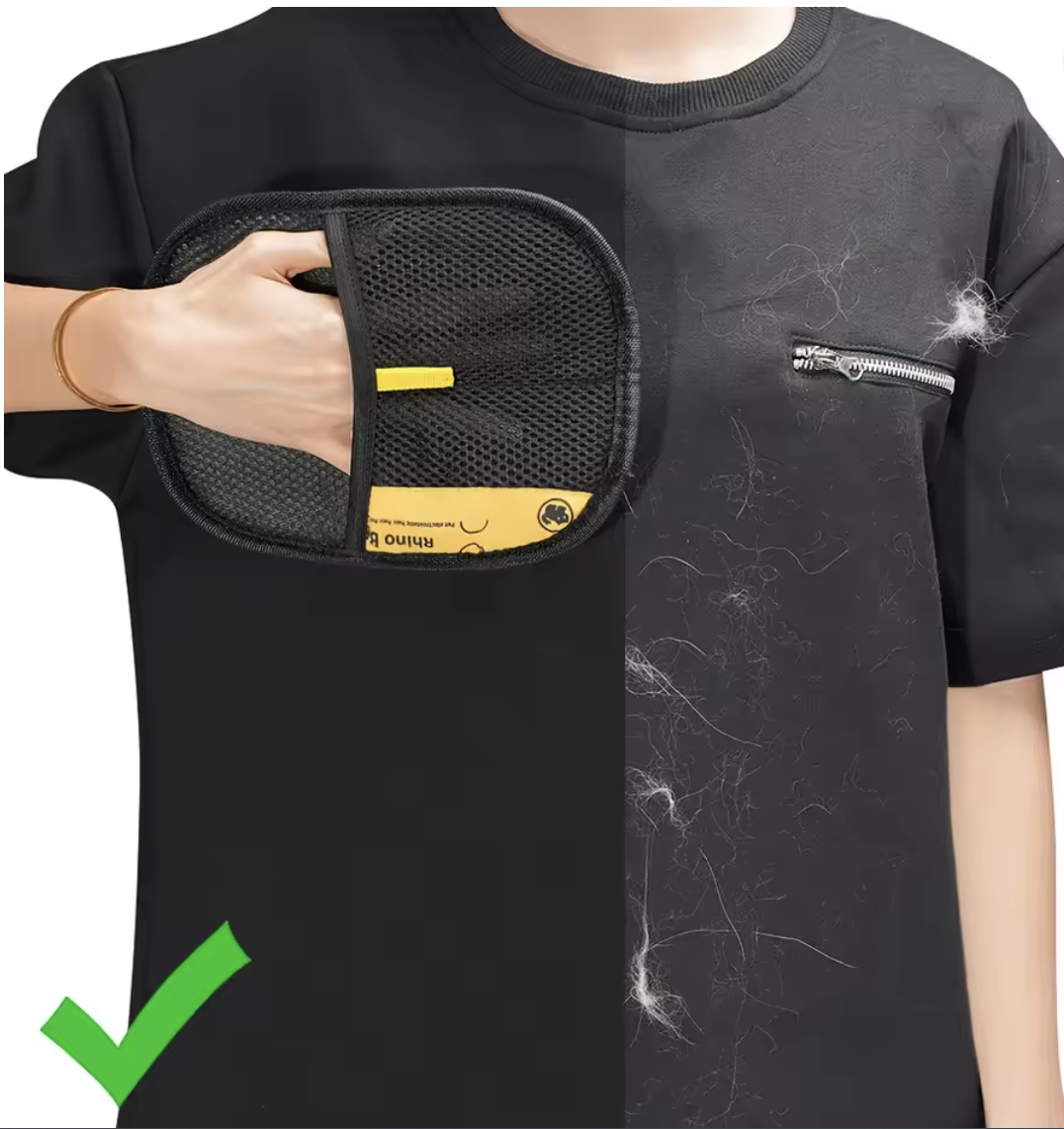 Electrostatic Pet Hair Removal Gloves for Dogs & Cats